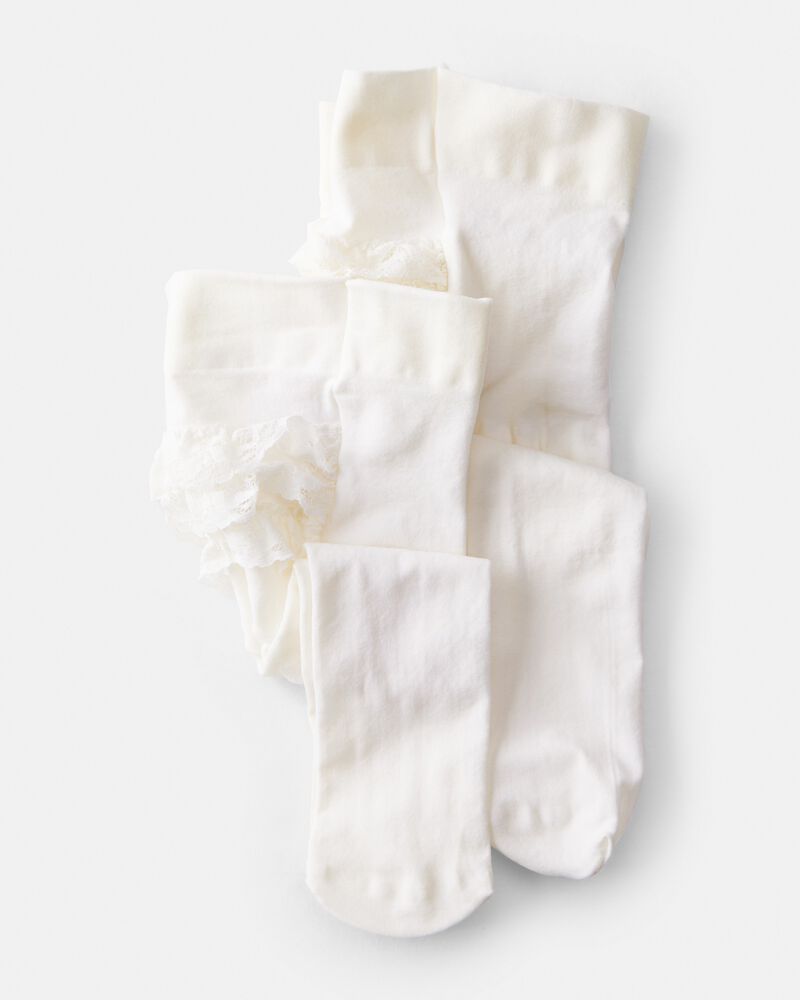 Baby Girl 2-Pack Ruffle Tights, image 1 of 4 slides