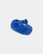 Boys Cozy Monster Slippers - Blue, image 1 of 6 slides