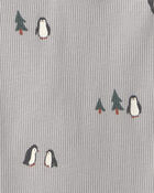 Baby Boy 3-Pack Penguin Long-Sleeve Multipack Bodysuits - Grey, image 2 of 5 slides