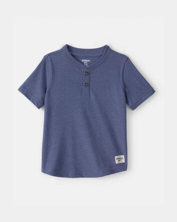 Toddler Boy Short-Sleeve Henley T-Shirt - Navy, 