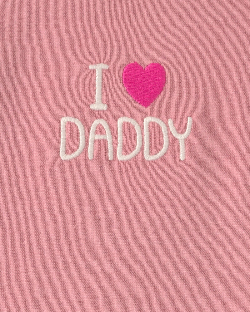 Baby Girl 3-Piece Heart 'I Love Daddy' Fleece Layering Set, image 6 of 7 slides