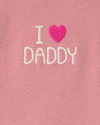 Baby Girl 3-Piece Heart 'I Love Daddy' Fleece Layering Set, image 6 of 7 slides