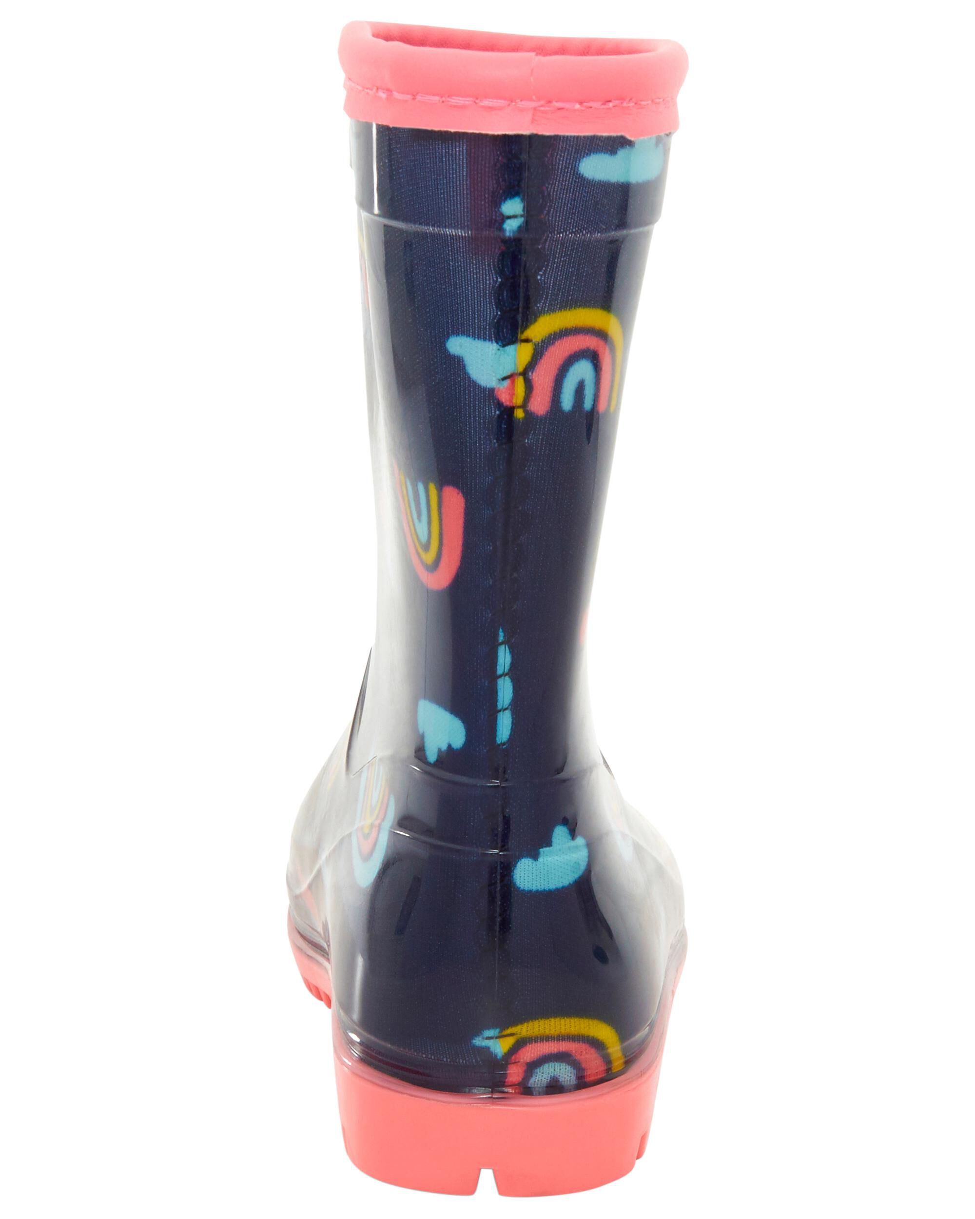 Toddler Girls Rainbow Rain Boots 5 Carter s