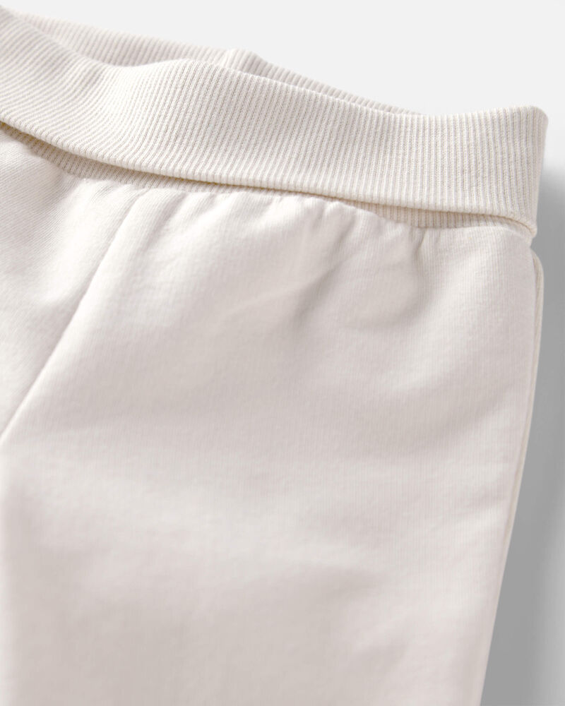 B&eacute;b&eacute; - Pantalon de tricot avec coton biologique, cr&egrave;me, image 3 sur 4 diapositives