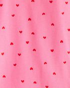 Toddler Girl Cherry & Heart 100% Cotton Snug Fit 4-Piece Pyjamas - Pink/White, image 3 of 4 slides