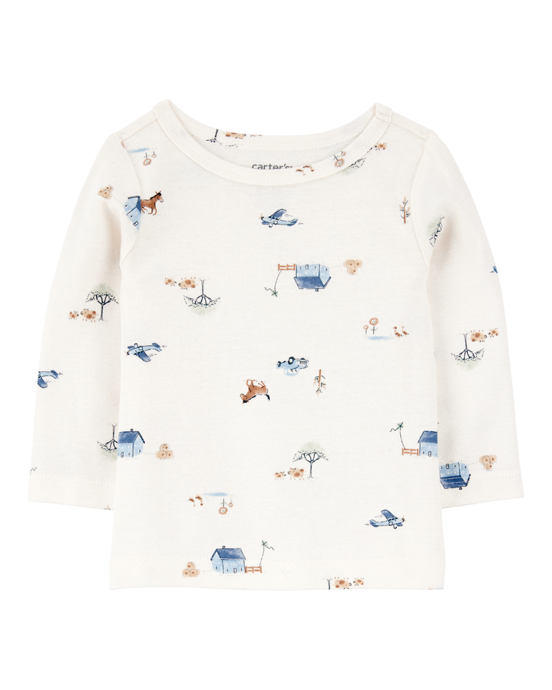 Bébé Ensemble 2 pièces t-shirt à manches longues et salopette isotherme, image 3 sur 7 diapositives