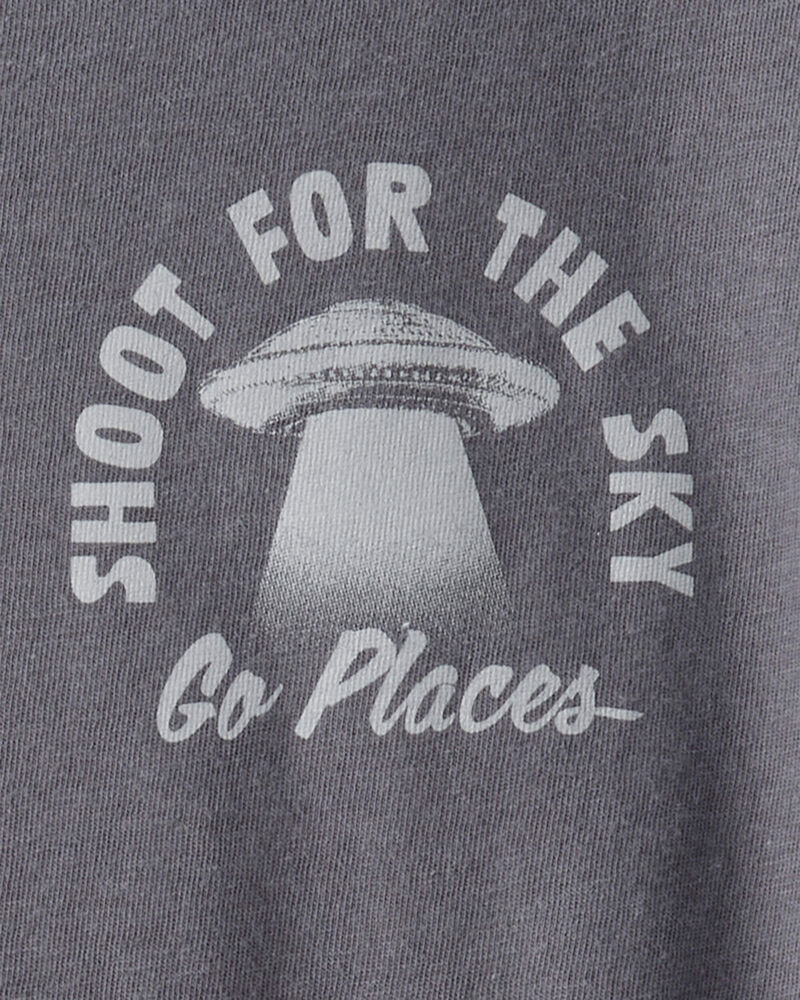 Boys Shoot For The Sky Long-Sleeve Graphic Tee - Grey, image 3 of 5 slides
