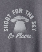 Boys Shoot For The Sky Long-Sleeve Graphic Tee - Grey, image 3 of 5 slides
