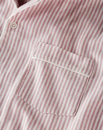 Adult Organic Cotton Button-Front Pyjamas Set, 