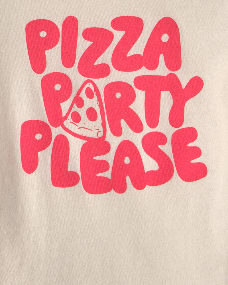 Tout-petit - T-shirt &agrave; imprim&eacute; pizza - Cr&egrave;me, image 2 sur 2 diapositives