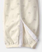 Baby Bear Long-Sleeve Sleeper Gown - Cream, image 3 of 5 slides