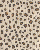 Toddler Girl 2-Piece Leopard Fleece Long-Sleeve Top & Pant Set - Brown/Cream, image 4 of 5 slides
