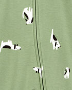 Baby Dog 2-Way Zip Cotton Sleeper Pyjamas, image 2 of 4 slides