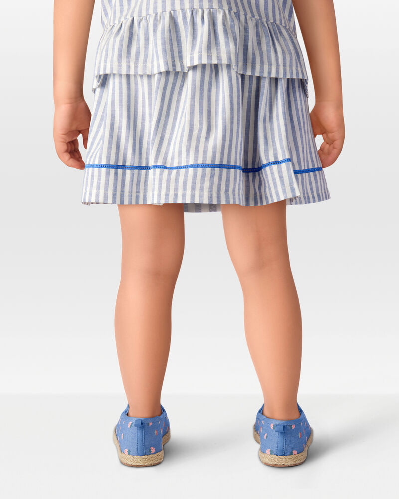 Toddler Striped Pull-On Skort, image 3 of 6 slides