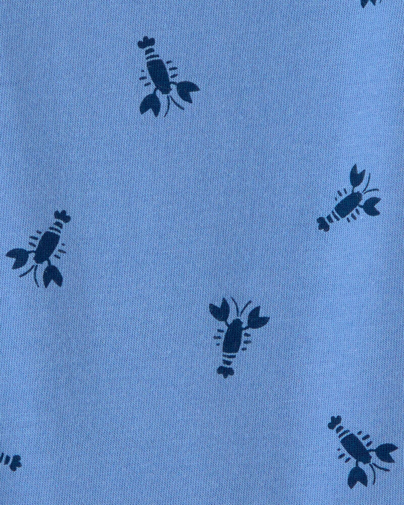 Baby Boy Lobster T-Shirt - Blue, image 2 of 3 slides