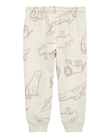 Baby Pull-On Animal Print Fleece Pants, 