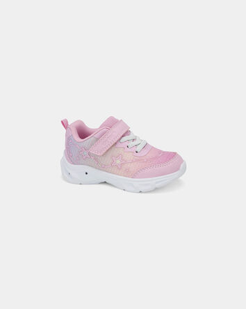 Toddler Girl Star Light-Up Athletic Sneakers - Pink, 