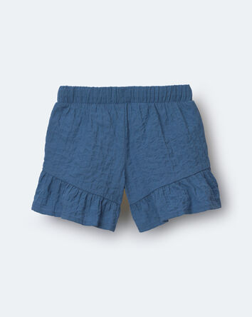 Toddler Girl Ruffle Butterfly Shorts - Slate Blue, 