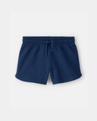 Girls French Terry Shorts - Blue, image 1 of 4 slides