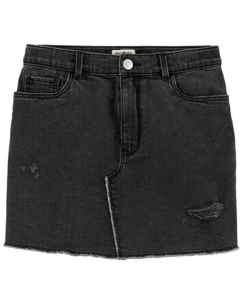 Kid Denim Rip and Repair Skirt, 