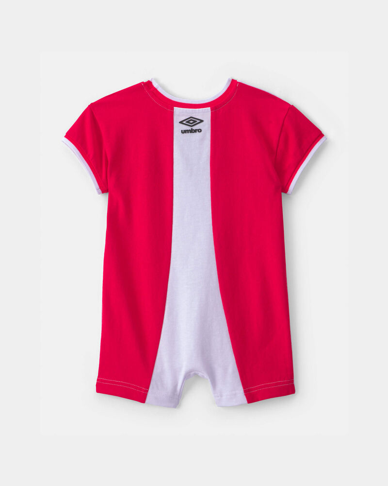 B&eacute;b&eacute; - Barboteuse de soccer Umbro du Canada - Rouge/Blanc, image 5 sur 7 diapositives