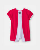 B&eacute;b&eacute; - Barboteuse de soccer Umbro du Canada - Rouge/Blanc, image 5 sur 7 diapositives
