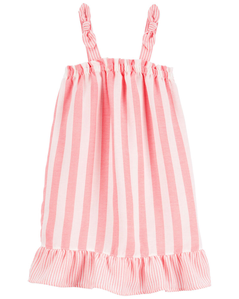 Striped Woven Nightgown, image 1 of 4 slides