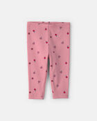 Baby Girl 2-Piece Apple Long-Sleeve Bodysuit & Pant Set - Cream/Pink, image 3 of 6 slides