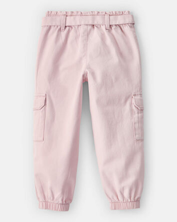 Tout-petit fille - Pantalon de jogging cargo en coton – Rose, 