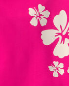 Girls 2-Piece Swimsuit and Cover Up Skirt Set - Pink, image 4 of 5 slides