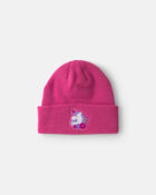Toute-petit fille - Tuque Licorne Kombi- Rose, image 1 sur 2 diapositives
