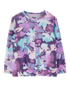 Baby Floral Jersey Long-Sleeve Top - Purple, image 1 of 3 slides