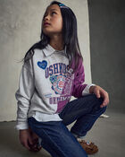 Filles - Chandail ouat&eacute; en jersey bouclette &laquo;OshKosh Denim Co&raquo; - Gris/Mauve, image 3 sur 6 diapositives