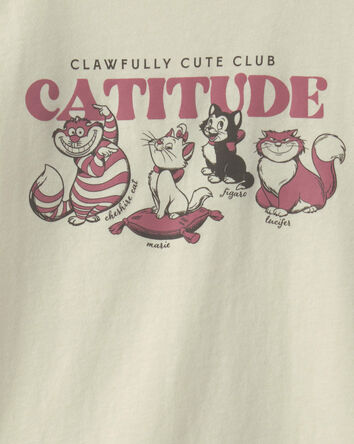 Girls Disney&copy; Cats Graphic Tee - Cream, 