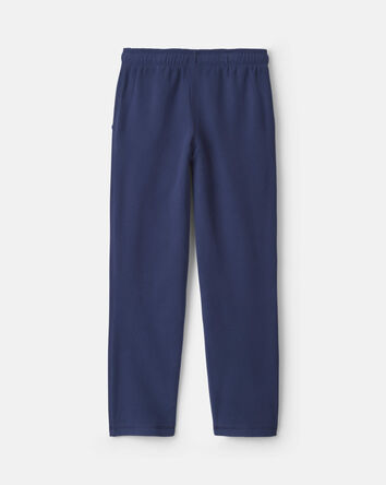 Boys Microfleece Wide-Leg Pants - Navy Blue, 