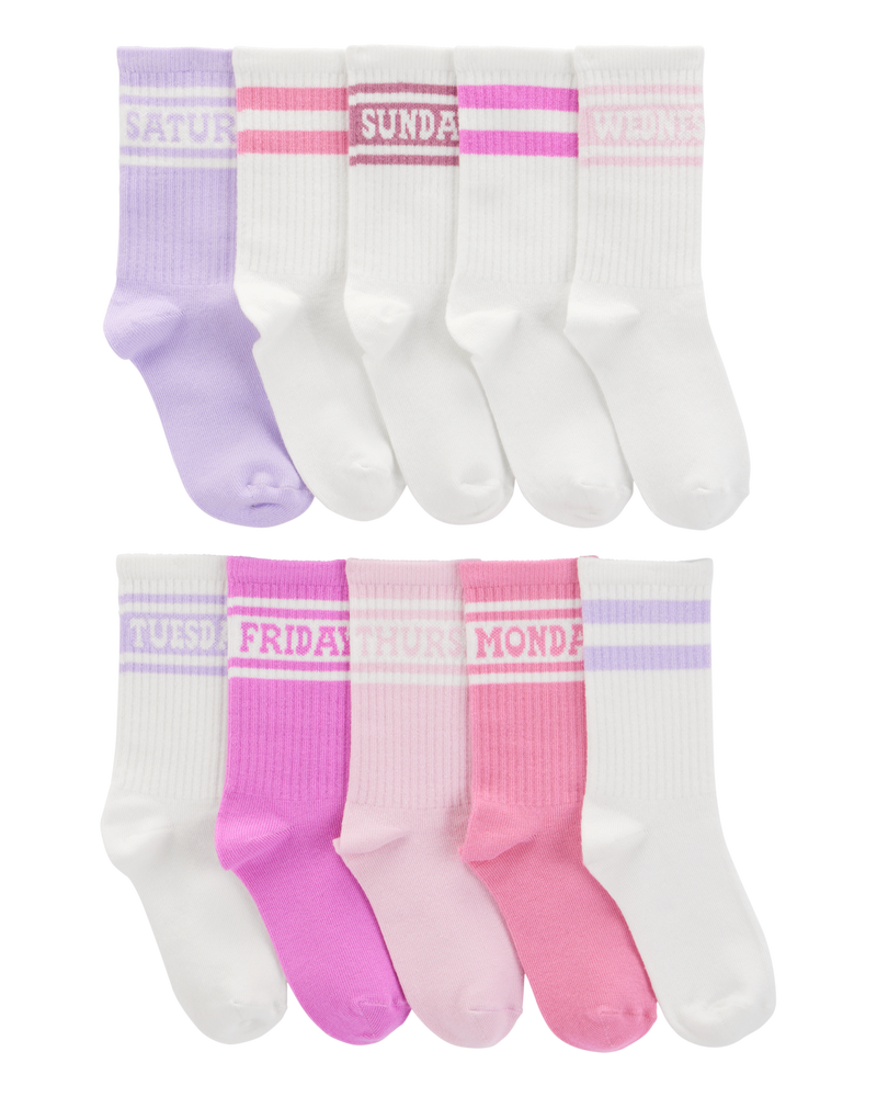 Enfant 10 paires de chaussettes mi-mollet, image 1 sur 2 diapositives