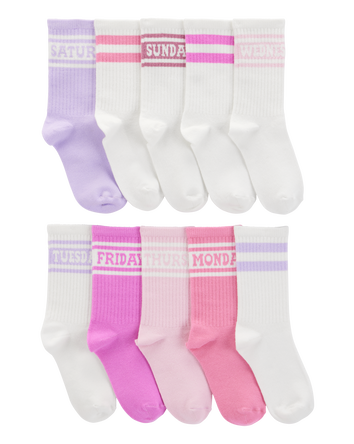 Enfant 10 paires de chaussettes mi-mollet, 