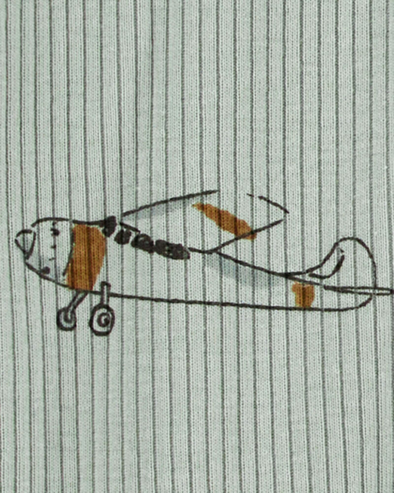 Baby Airplane 2-Way Zip Sleeper, image 2 of 4 slides