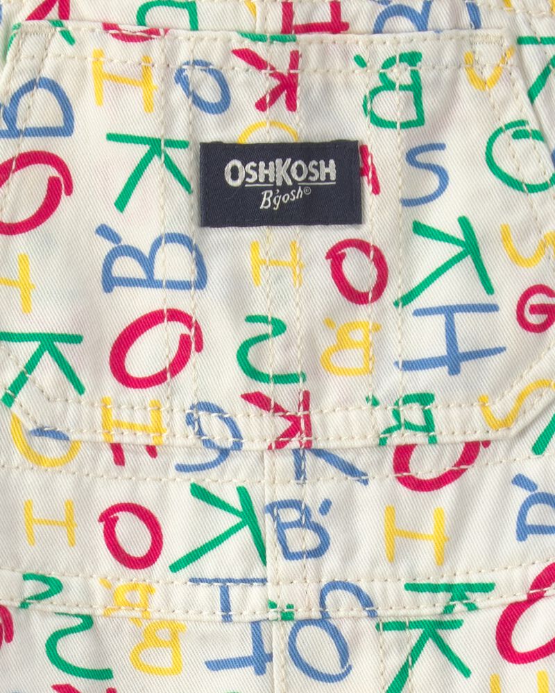 Baby Alphabet Overalls - White, image 3 of 4 slides