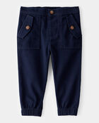 Bébé Pantalon de jogging en sergé d'uniforme - Bleu marine, image 3 sur 4 diapositives