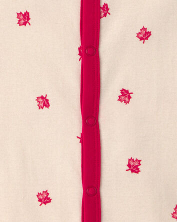 Baby Canada Day Sleeveless Romper - Cream, 