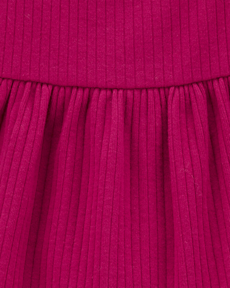 Toddler Tiered Long-Sleeve Ribbed Top, image 2 of 3 slides