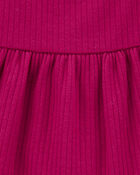 Toddler Tiered Long-Sleeve Ribbed Top, image 2 of 3 slides