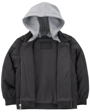 Kid Quilted Fleece Lined Jacket, 