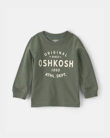 Baby Boy Oshkosh Logo Long-Sleeve Tee - Green, 