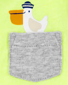 Baby Neon Pelican Snap-Up Romper, image 2 of 3 slides