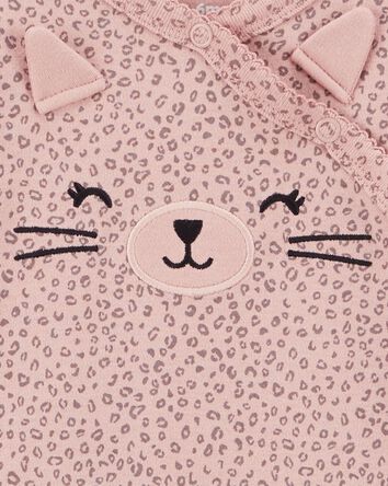 Cat Side-Snap Sleeper Pyjamas, 