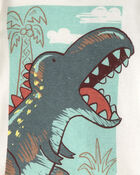 Toddler Boy Dinosaur 100% Cotton Snug Fit 4-Piece Pyjama Set - Blue/Grey, image 2 of 4 slides