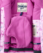 Toddler Girl 2-Piece Taslan Animal Print Snowsuit Set - Pink, image 4 of 13 slides