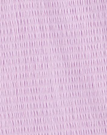 Kid Short-Sleeve Crinkle Top - Purple, 